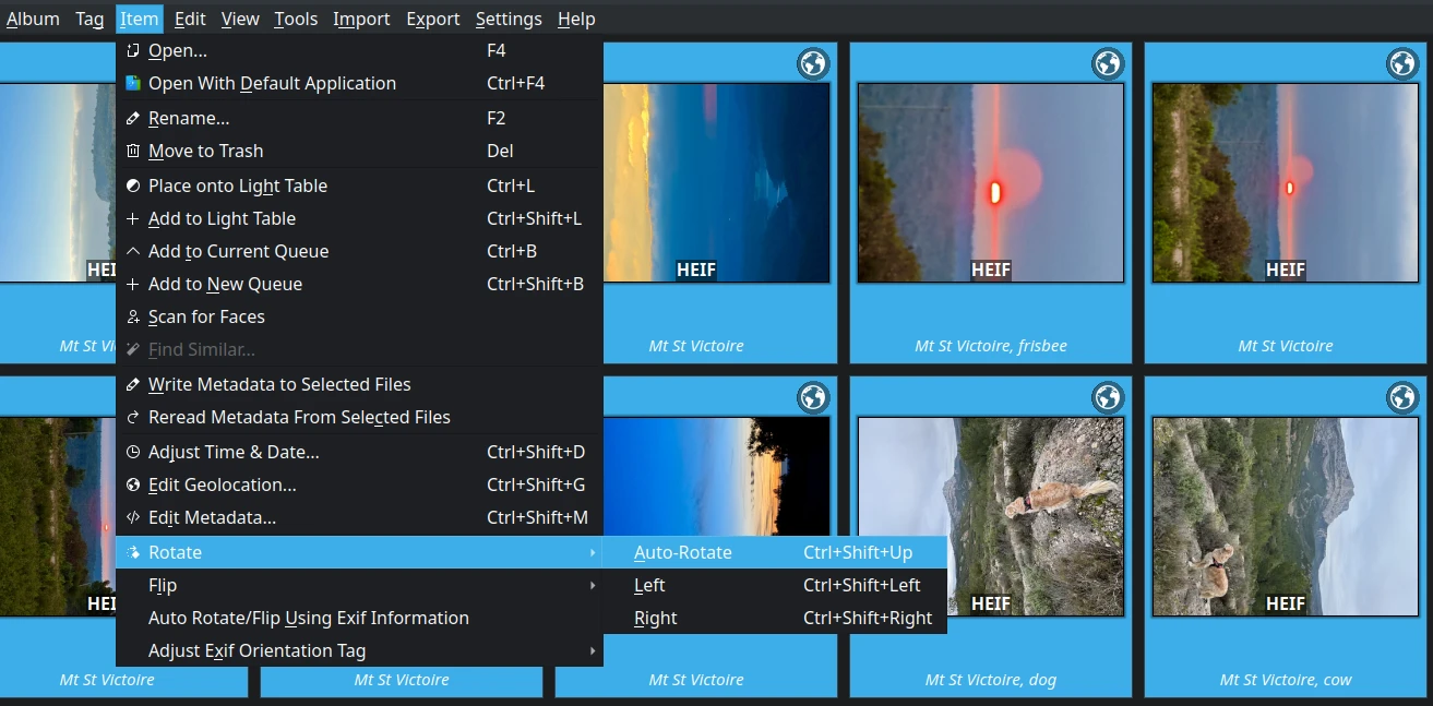 Auto-Rotate Menu