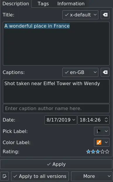 Edit Captions