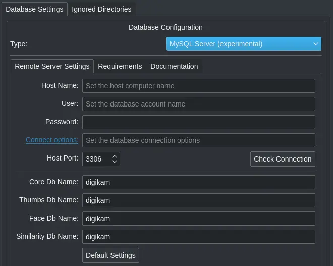 Setup Database