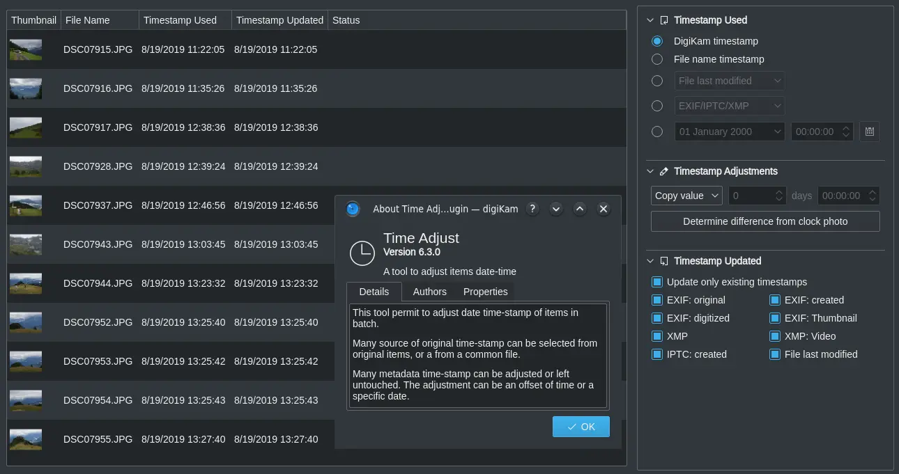 Time Adjust Plugin