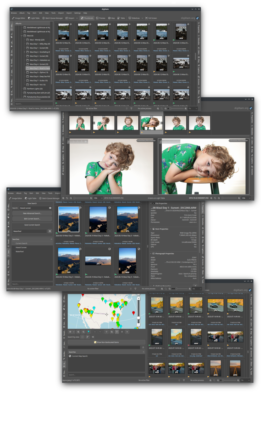 digiKam main window